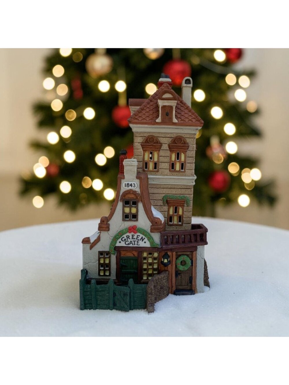 Dept 56 Green Gate Cottage Dickens Village Lighted Christmas Building from 1989